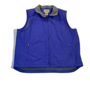 Vintage Men's 2XL Tall L.L.Bean fleece-lined nylon vest